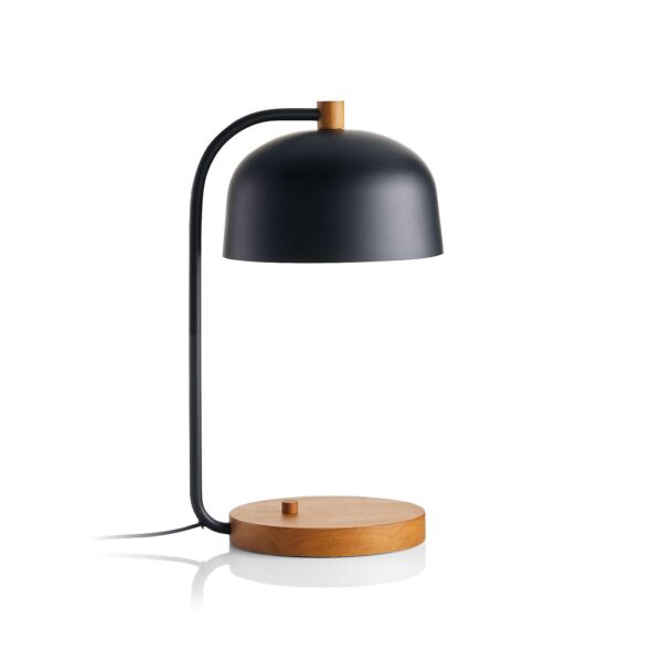 Lex Black Dome USB Desk Lamp